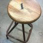 Sarah Woodtop Industrial Stool