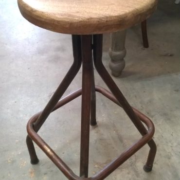 Sarah Woodtop Industrial Stool