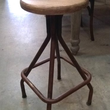 Sarah Woodtop Industrial Stool
