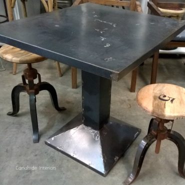 Submarine Industrial Metal Cafe Table