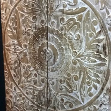 Sandstorm 2 Door & Drawer Hand-Carved Unit with Circle Pattern