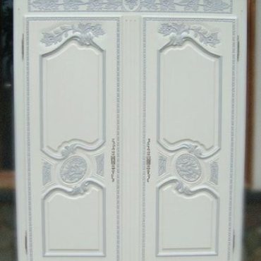 Anthony Armoire in white & grey