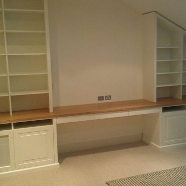 Custom Made Home Office Wall Units by Canalside Interiors