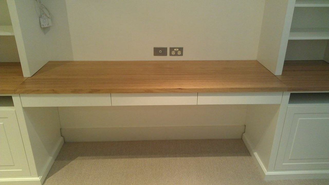 Custom Made Home Office Wall Units by Canalside Interiors