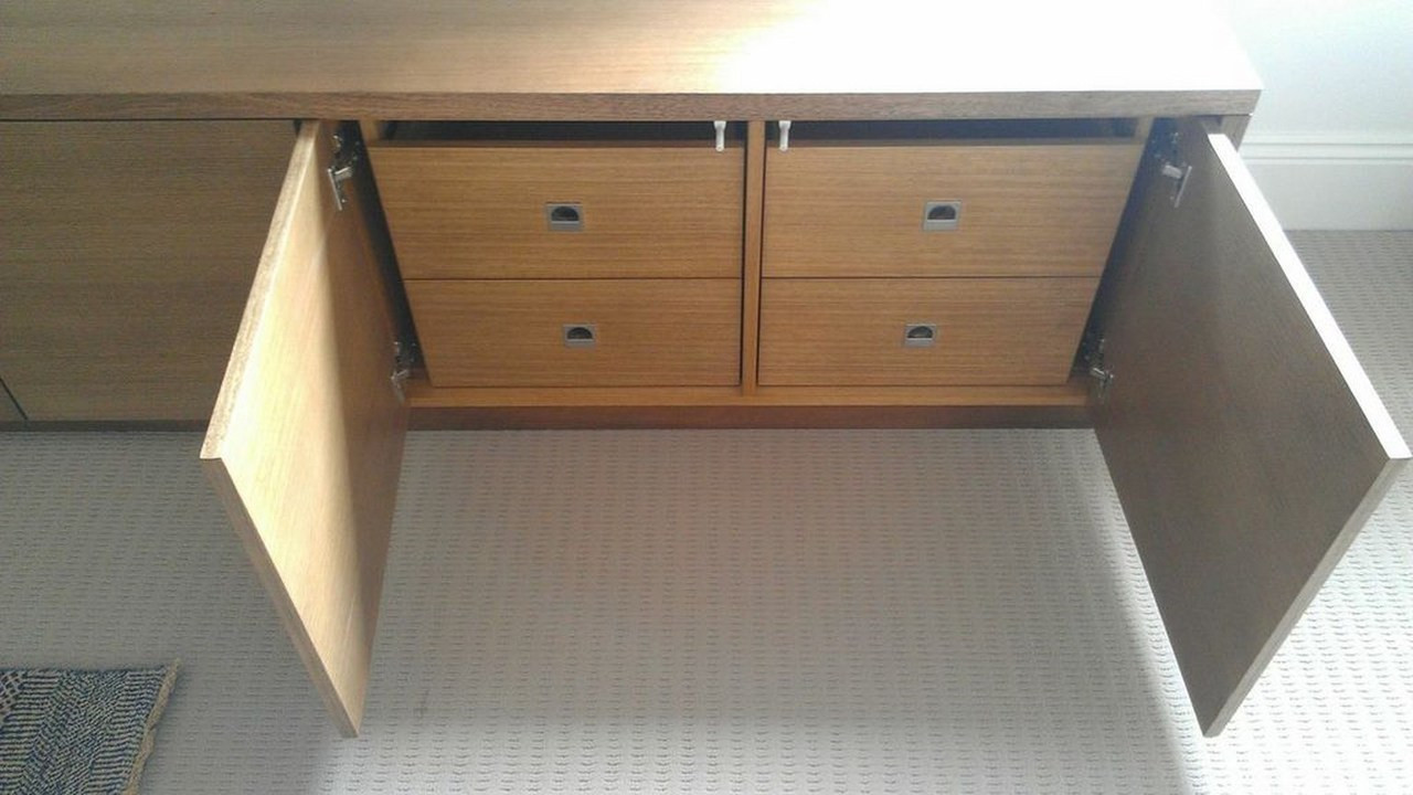 Custom Made Home Office Wall Units by Canalside Interiors