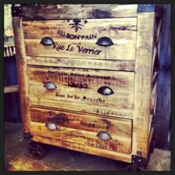 Grinder 3 Drawer Industrial Chest / Sideboard on Castors