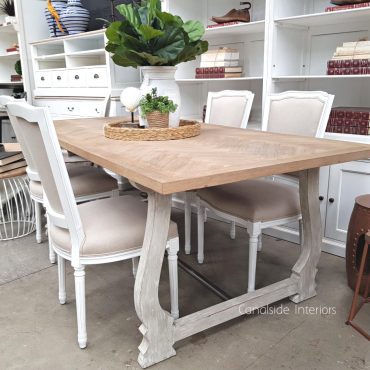 Harper Herringbone Dining Table