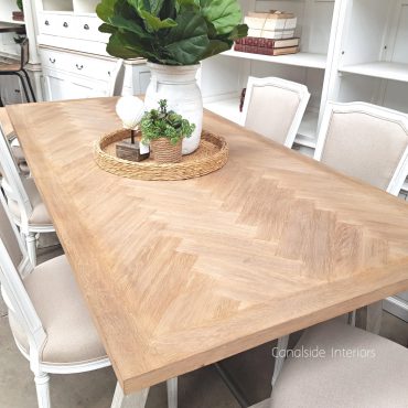 Harper Herringbone Dining Table