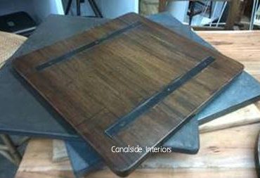 Metal Insert Café Table Top