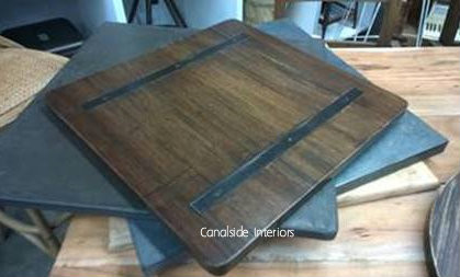 Metal Insert Café Table Top