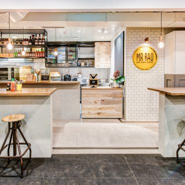 Canalside Interiors' Cruz Adjustable Industrial Stools as featured at Mr Bao Buns
Image C/- www.mrbaobuns.com.au