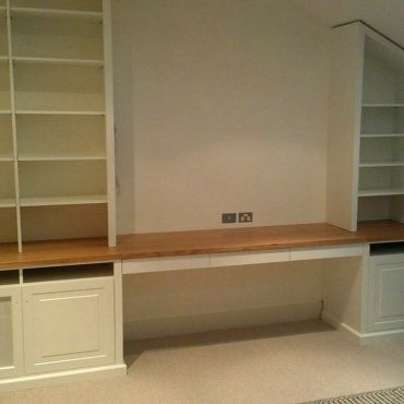 Custom Made Home Office Wall Units by Canalside Interiors