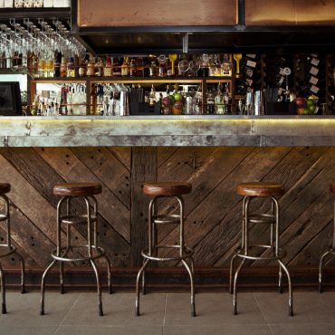 Canalside Interiors' Stag Industrial Stool as featured at Seawall Bar & Restaurant
Image C/- seawallrestaurant.com.au